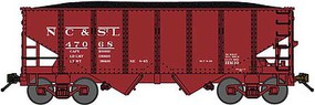 Bluford USRA 30'6'' 2-Bay Hopper with Load Ready to Run Nashville Chattanooga & St. Louis (Boxcar Red, Reporting Marks Only) N-Scale Bluford USRA 30'6'' 2-Bay Hopper with Load Ready to Run Nashville Chattanooga & St. Louis (Boxcar Red, Reporting Marks Only) N-Scale