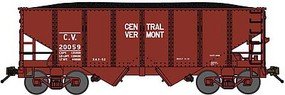 Bluford USRA 30'6'' 2-Bay Hopper with Load Ready to Run Central Vermont (Boxcar Red) N-Scale Bluford USRA 30'6'' 2-Bay Hopper with Load Ready to Run Central Vermont (Boxcar Red) N-Scale