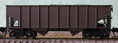 Bluford 8-Panel 2-Bay Open Hopper w/Load - Ready to Run Undecorated - N-Scale