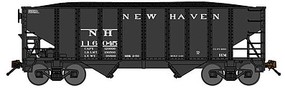 Bluford 8-Panel 2-Bay Open Hopper w/Load 3-Pack Ready to Run New Haven (black) N-Scale Bluford 8-Panel 2-Bay Open Hopper w/Load 3-Pack Ready to Run New Haven (black) N-Scale