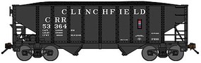 Bluford 8-Panel 2-Bay Open Hopper w/Load Ready to Run Clinchfield (black) N-Scale Bluford 8-Panel 2-Bay Open Hopper w/Load Ready to Run Clinchfield (black) N-Scale