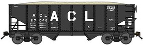 Bluford 8-Panel 2-Bay Open Hopper Atlantic Coast Line #117046 N Scale Model Train Freight Car #65210