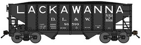 Bluford 8-Panel 2-Bay Open Hopper with load DL&W #86599 N Scale Model Train Freight Car #65240