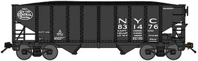 Bluford 8-Panel 2-Bay Open Hopper New York Central #831476 N Scale Model Train Freight Car #65270