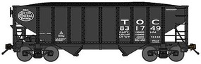 Bluford 8-Panel 2-Bay Open Hopper Toledo & Ohio Central #831749 N Scale Model Train Freight Car #65290