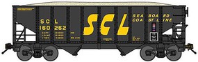 Bluford 8-Panel 2-Bay Open Hopper Seaboard Coast Line #160476 N Scale Model Train Freight Car #65301