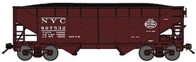 Bluford 2-Bay Offset-Side Hopper w/Load 2-Pack Ready to Run New York Central (Boxcar Red, System Logo) N-Scale Bluford 2-Bay Offset-Side Hopper w/Load 2-Pack Ready to Run New York Central (Boxcar Red, System Logo) N-Scale