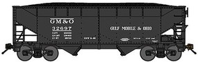 Bluford 2-Bay Offset-Side Hopper w/Load 2-Pack Ready to Run Gulf Mobile & Ohio (black) N-Scale Bluford 2-Bay Offset-Side Hopper w/Load 2-Pack Ready to Run Gulf Mobile & Ohio (black) N-Scale