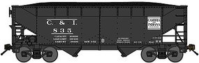 Bluford 2-Bay Offset-Side Hopper w/Load 2-Pack Ready to Run Cambria & Indiana (black) N-Scale Bluford 2-Bay Offset-Side Hopper w/Load 2-Pack Ready to Run Cambria & Indiana (black) N-Scale