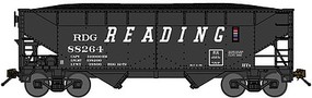 Bluford 2-Bay Offset-Side Hopper w/Load 2-Pack Ready to Run Reading (black, Speed Lettering) N-Scale Bluford 2-Bay Offset-Side Hopper w/Load 2-Pack Ready to Run Reading (black, Speed Lettering) N-Scale