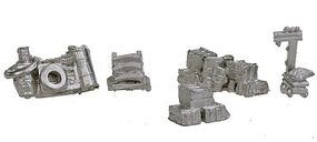 Bar-Mills Assorted Street Stuff Unpainted 5 Pieces N Scale Model Railroad Building Accessory #1005