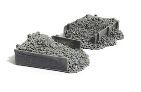 Bar-Mills Coal Bin resin (2) (unpainted) N Scale Model Railroad Building Accessory #1006