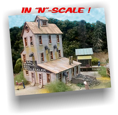 Bar-Mills Sal Minilas Egg Wholesaler Kit N Scale Model Railroad Building #111