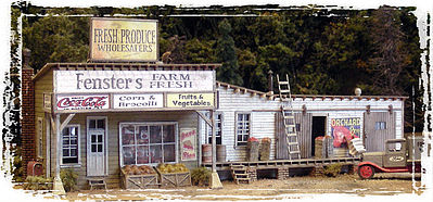 Bar-Mills Fensters Farm Fresh Market - Kit - 10 25.4cm Long HO Scale Model Railroad Building #142