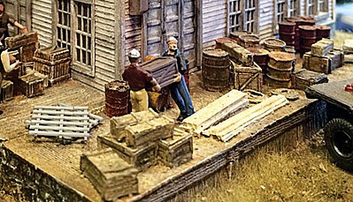 Bar-Mills Loading Dock with Cast Details HO Scale Model Railroad Building Accessory #2019
