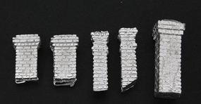 Bar-Mills Assorted Brick Chimneys Unpainted HO Scale Model Railroad Building Accessory #203 Bar-Mills Assorted Brick Chimneys Unpainted HO Scale Model Railroad Building Accessory #203