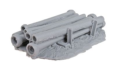 Bar-Mills Rusted Pipe Stack - Kit - Unpainted HO Scale Model Railroad Building Accessory #209