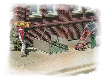 Bar-Mills Street Elevator Sets (Photo-Etched Metal Kit) N Scale Model Railroad Building Accessory #301