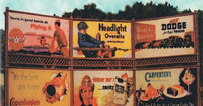 Bar-Mills 1920s-40s Double-Stacked Wrappable Billboards Kit Set #2 N Scale Model Railroad Sign #38 Bar-Mills 1920s-40s Double-Stacked Wrappable Billboards Kit Set #2 N Scale Model Railroad Sign #38