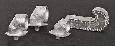 Bar-Mills Industrial Wall Vents Unpainted Metal Castings O Scale Model Railroad Building Accessory #4007