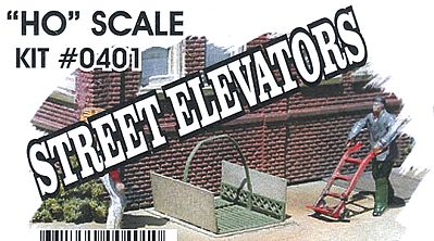 Bar-Mills Street Elevator Sets (Photo-Etched Metal Kit) HO Scale Model Railroad Building Accessory #401
