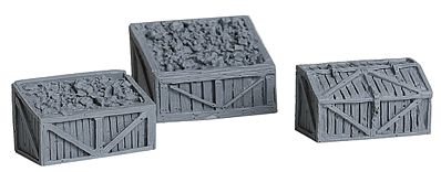 Bar-Mills Coal Bins & Tool Chest - Unpainted pkg(3) O Scale Model Railroad Building Accessory #4020