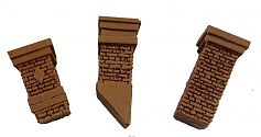 Bar-Mills Aged Chimney Selection 3pk O Scale Model Railroad Building Accessory #4032