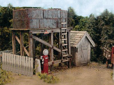 Bar-Mills Hanks Fuel Co. - Kit - 3-1/2 x 4 8.9 x 10.2cm HO Scale Model Railroad Building #512