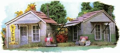 Bar-Mills Twin Utility Sheds - Kit HO Scale Model Railroad Building #702