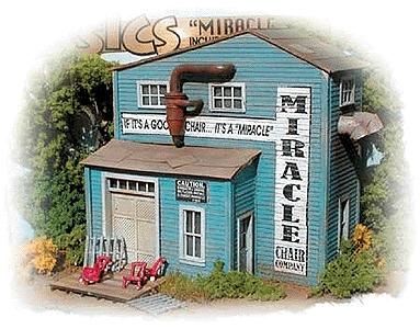 Bar-Mills Miracle Chair Company - Kit HO Scale Model Railroad Building #732