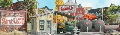 Bar-Mills Earls Oil - Laser-Cut Wood Kit HO Scale Model Railroad Building #802