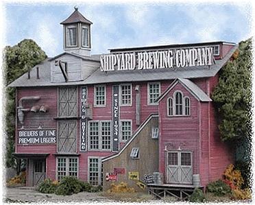 Bar-Mills Shipyard Brewing Company - Kit HO Scale Model Railroad Building #852