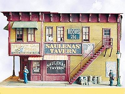 Bar-Mills Saulenas Tavern - Kit HO Scale Model Railroad Building #932