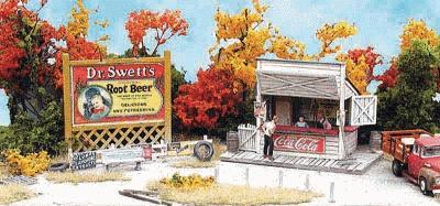 Bar-Mills Swansons Lunch Counter - Kit - 1-1/2 x 1 N Scale Model Railroad Building #951