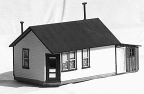 Banta RGS House at the End of the Trestle O Scale Model Railroad Building Kit #105-o