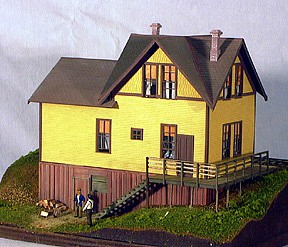 Banta Vance Junction Section House HO Scale Model Railroad Building Kit #124