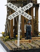Banta Crossbucks (6) HO Scale Model Railroad Trackside Accessory #2031