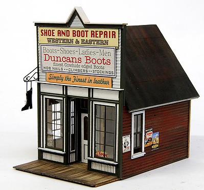 Banta Duncan Boots HO Scale Model Railroad Building Kit #2120