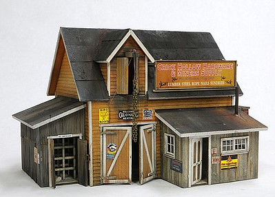 Banta Crick Hollow Hardware and Miners Supply HO Scale Model Railroad Building Kit #2127