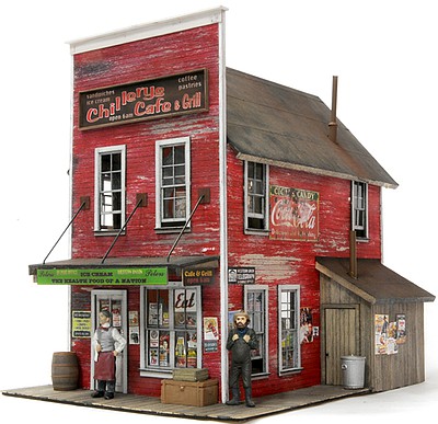 Banta Chillerys Cafe & Grill O Scale Model Railroad Building Kit #6090