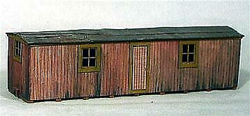 Banta Boxcar Storage Shed O Scale Model Railroad Building Kit #6106