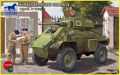 Bronco Humber Armored Car Mk.IV Plastic Model Armored Car Kit 1/35 Scale #35081s