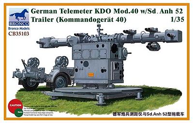 Bronco German Telemeter KDO Mod.40 Plastic Model Artillery Kit 1/35 Scale #35103