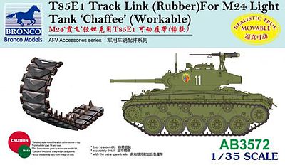 Bronco T85E1 Track Link Rubber M24 Plastic Model Vehicle Accessory 1/35 Scale #3572
