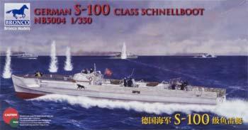 Bronco German S-100 Class Schnellboot WWII Torpedo Plastic Model Torpedo Boat Kit 1/350 #5004