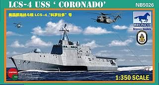 Bronco USS Coronado LCS-4 Plastic Model Combat Ship Kit 1/350 Scale #5026