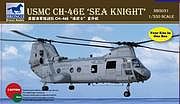 Bronco USMC CH-46E Sea Knight Plastic Model Helicopter Kit 1/350 Scale #5031