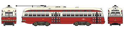 Bowser PCC Street Car Toronto Transportation Commission HO Scale Trolley and Hand Cars #12696