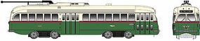 Bowser Kansas City-Style PCC Streetcar Philadelphia #2286 HO Scale Model Train Passenger Car #12904