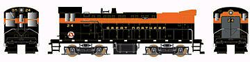 Bowser Baldwin S12 DC Great Northern #24 HO Scale Model Train Locomotive #23946
